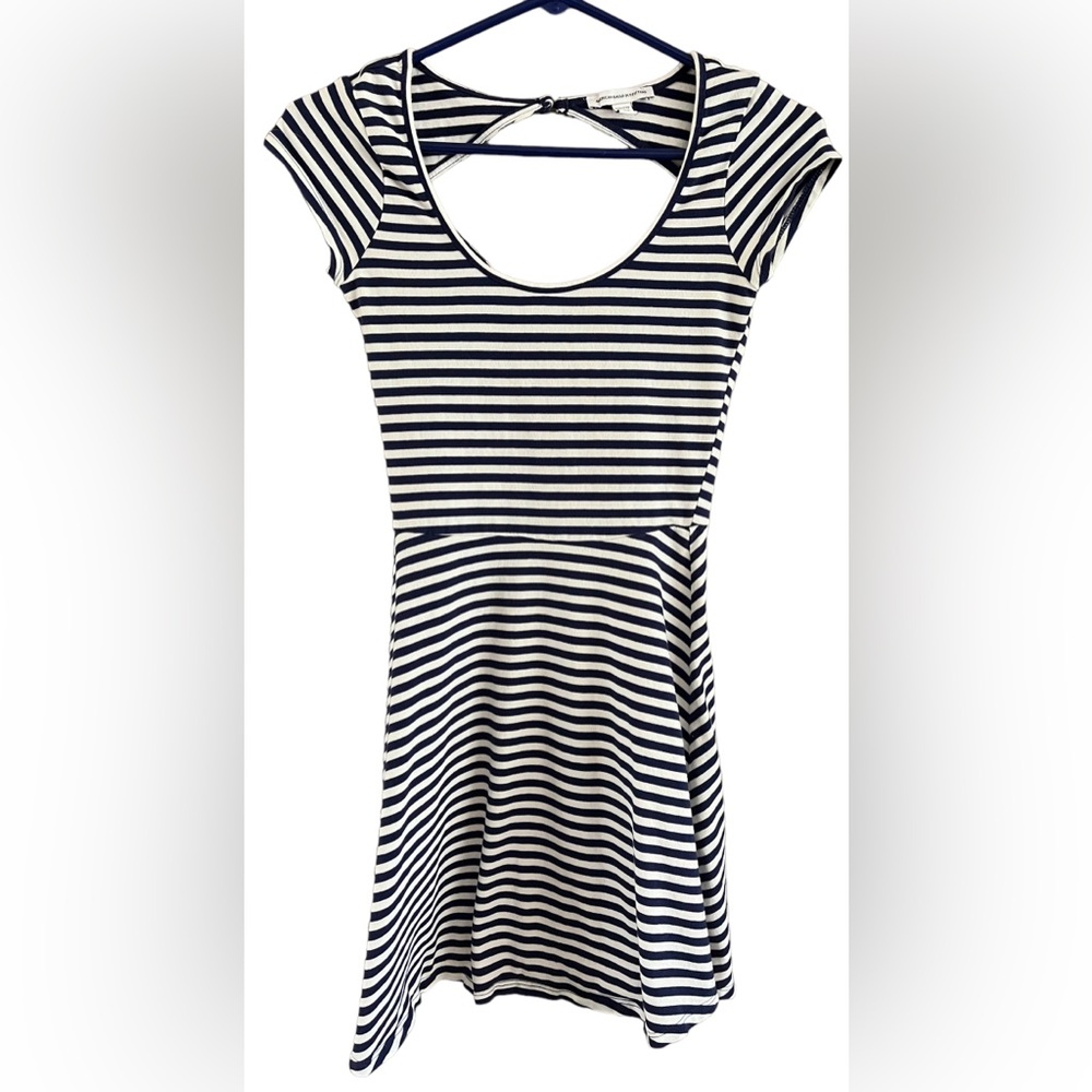 American Eagle Outfitters Blue and White Striped Dress XXS